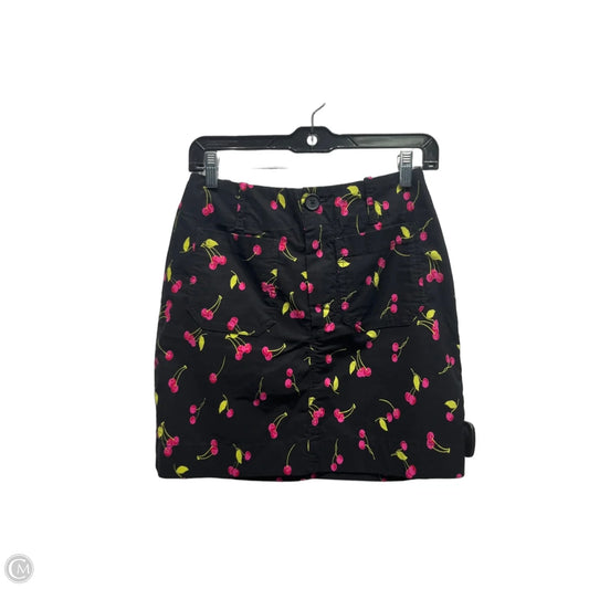 Skirt Mini & Short By Maeve In Black & Yellow, Size: Xs