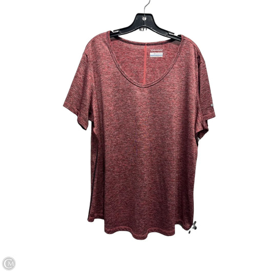 Top Short Sleeve By Columbia In Red, Size: 2x