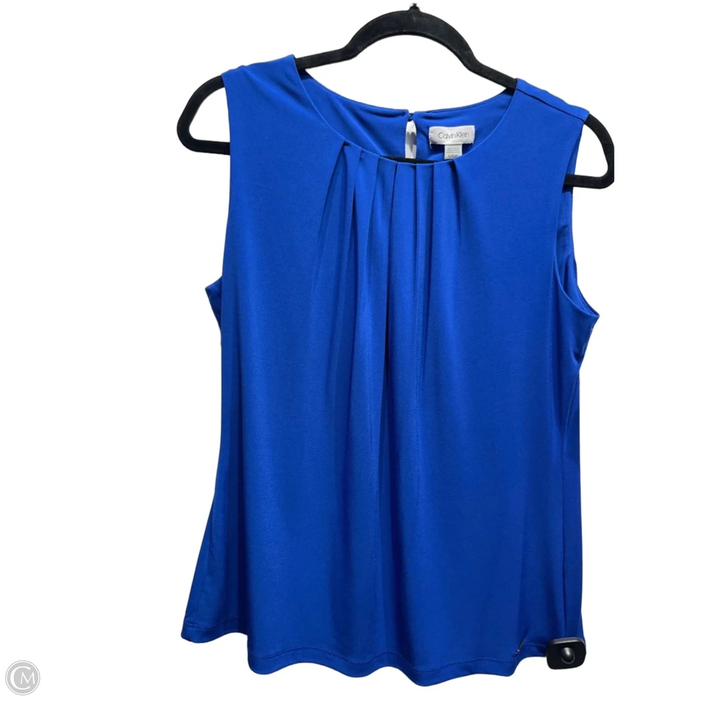 Top Sleeveless By Calvin Klein In Blue, Size: Lp