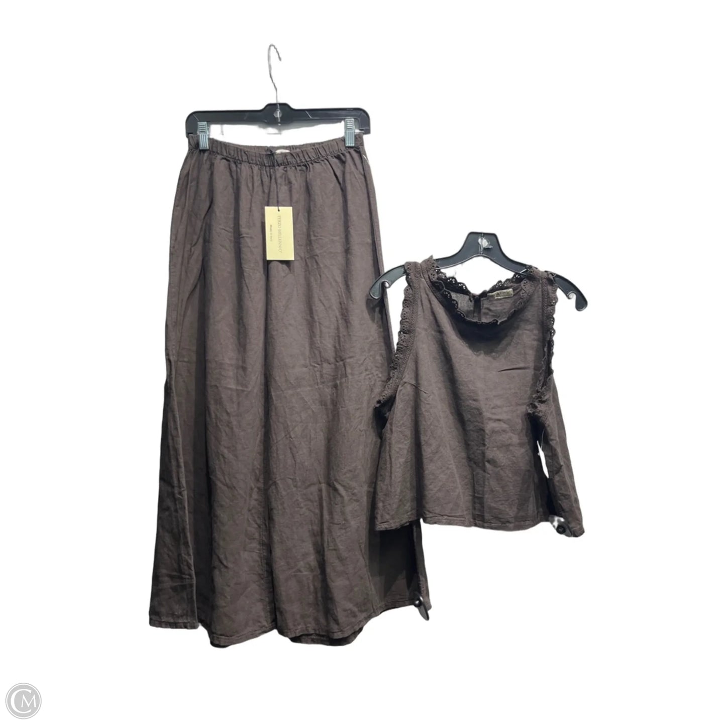 Pants Set 2pc By Terzo Millennio In Brown, Size: L