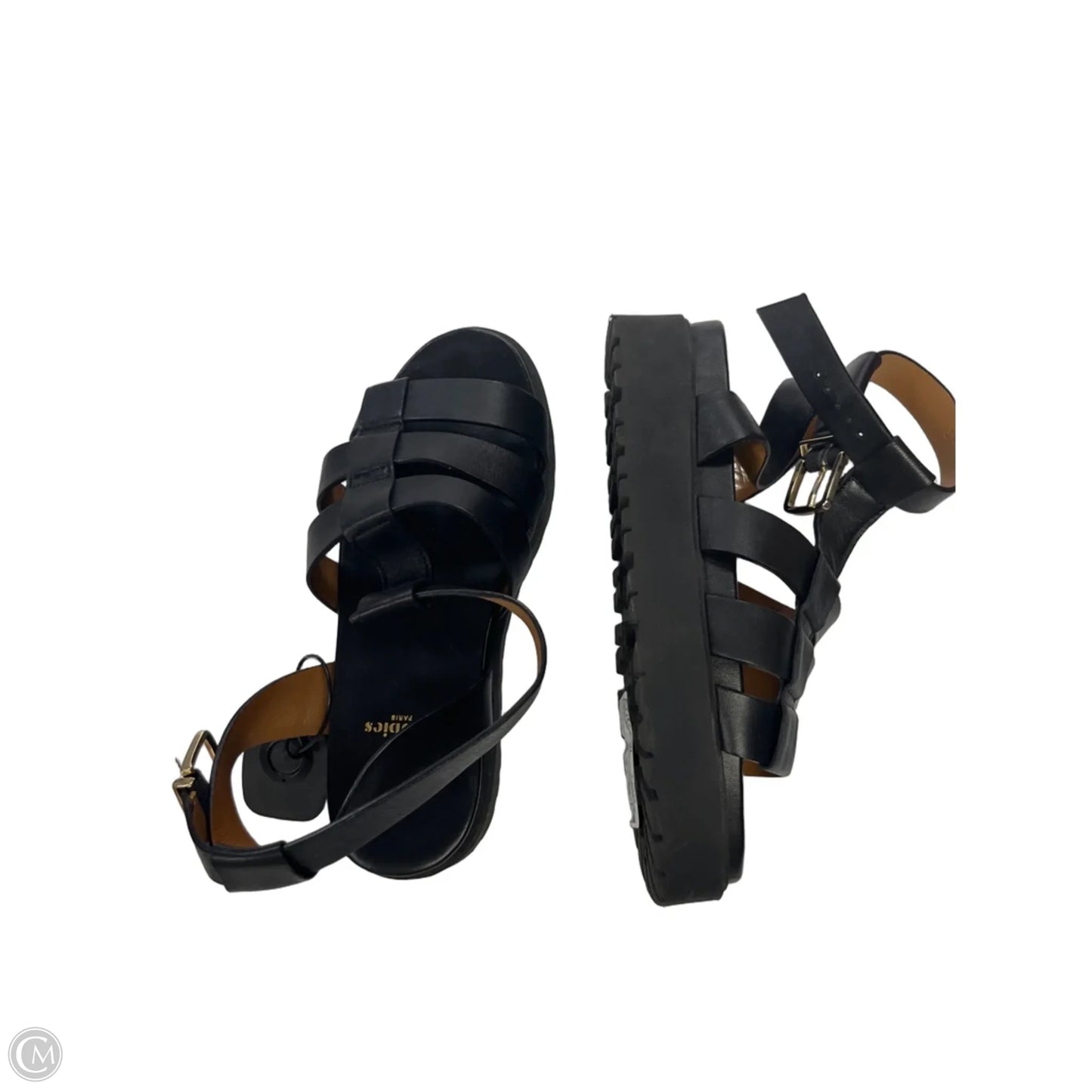 Sandals Flats By bobbies In Black, Size: 8