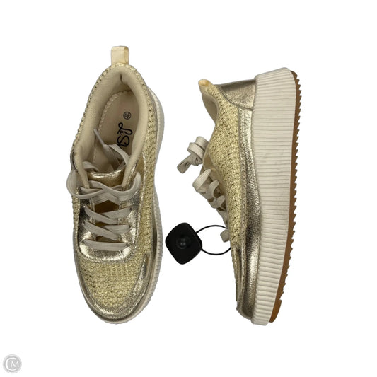 Shoes Sneakers By LA SHEELAH In Gold, Size: 8.5