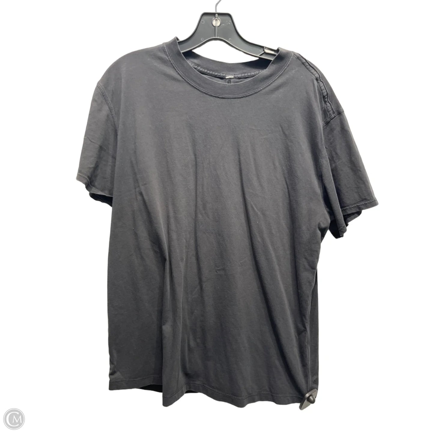 Athletic Top Short Sleeve By Lululemon In Black, Size: M