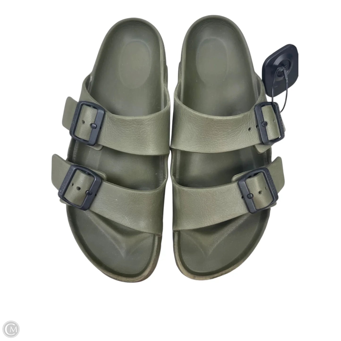 Sandals Flats By Birkenstock In Green, Size: 9