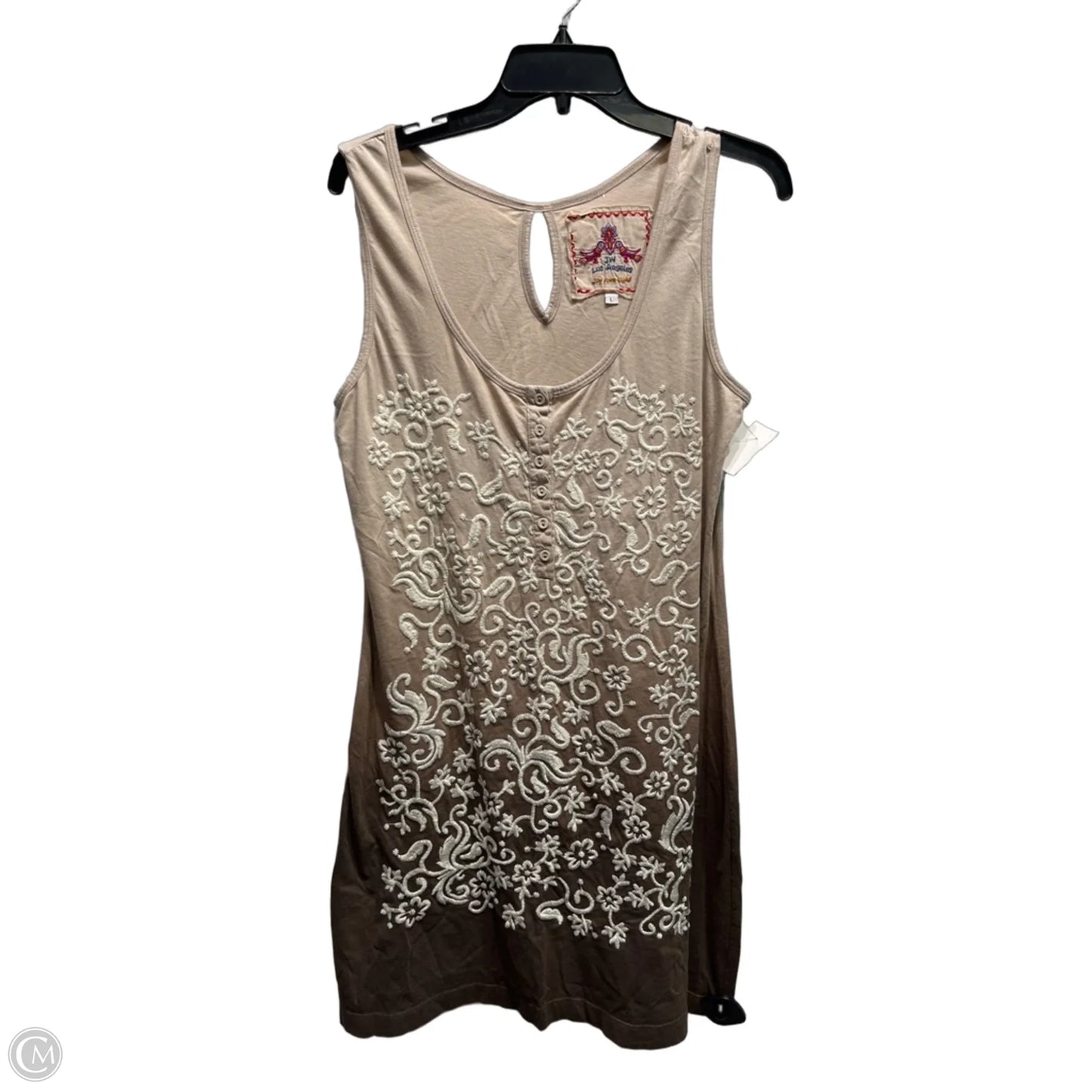 Dress Casual Short By Johnny Was In Tan, Size: L