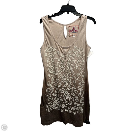 Dress Casual Short By Johnny Was In Tan, Size: L