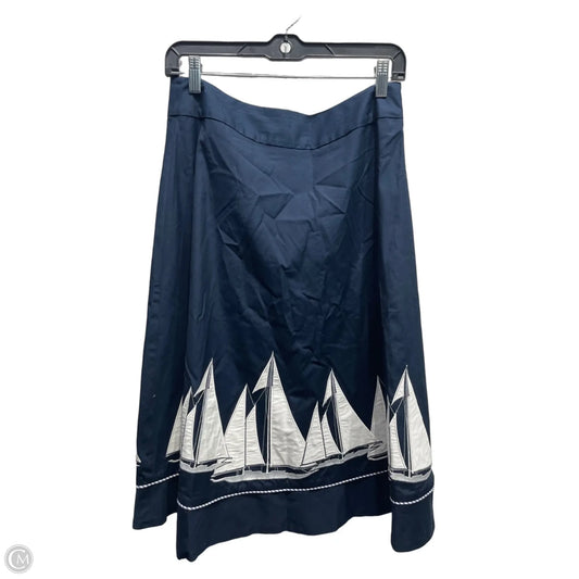 Skirt Midi By Liz Claiborne In Navy, Size: 6