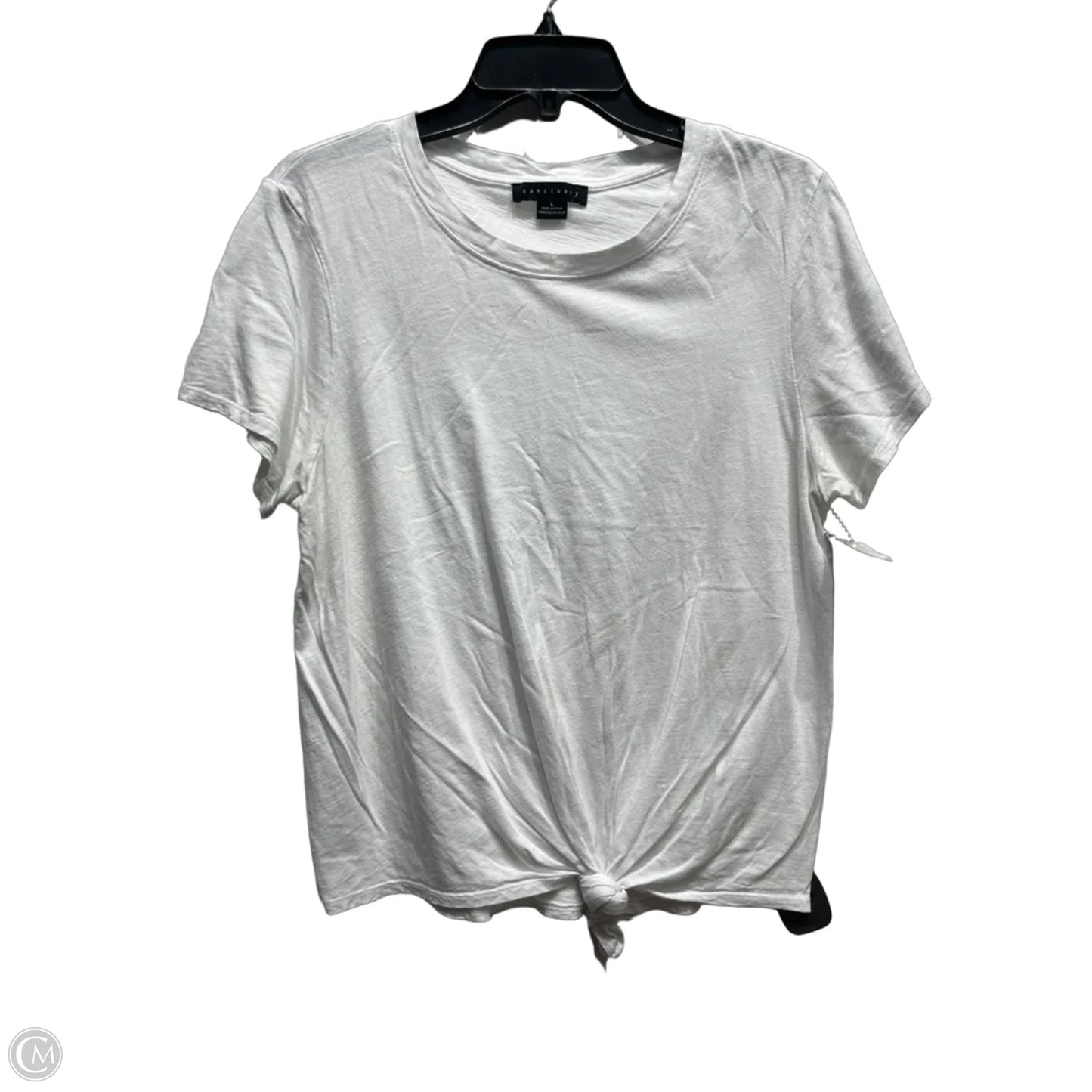 Top Short Sleeve Basic By Sanctuary In White, Size: L