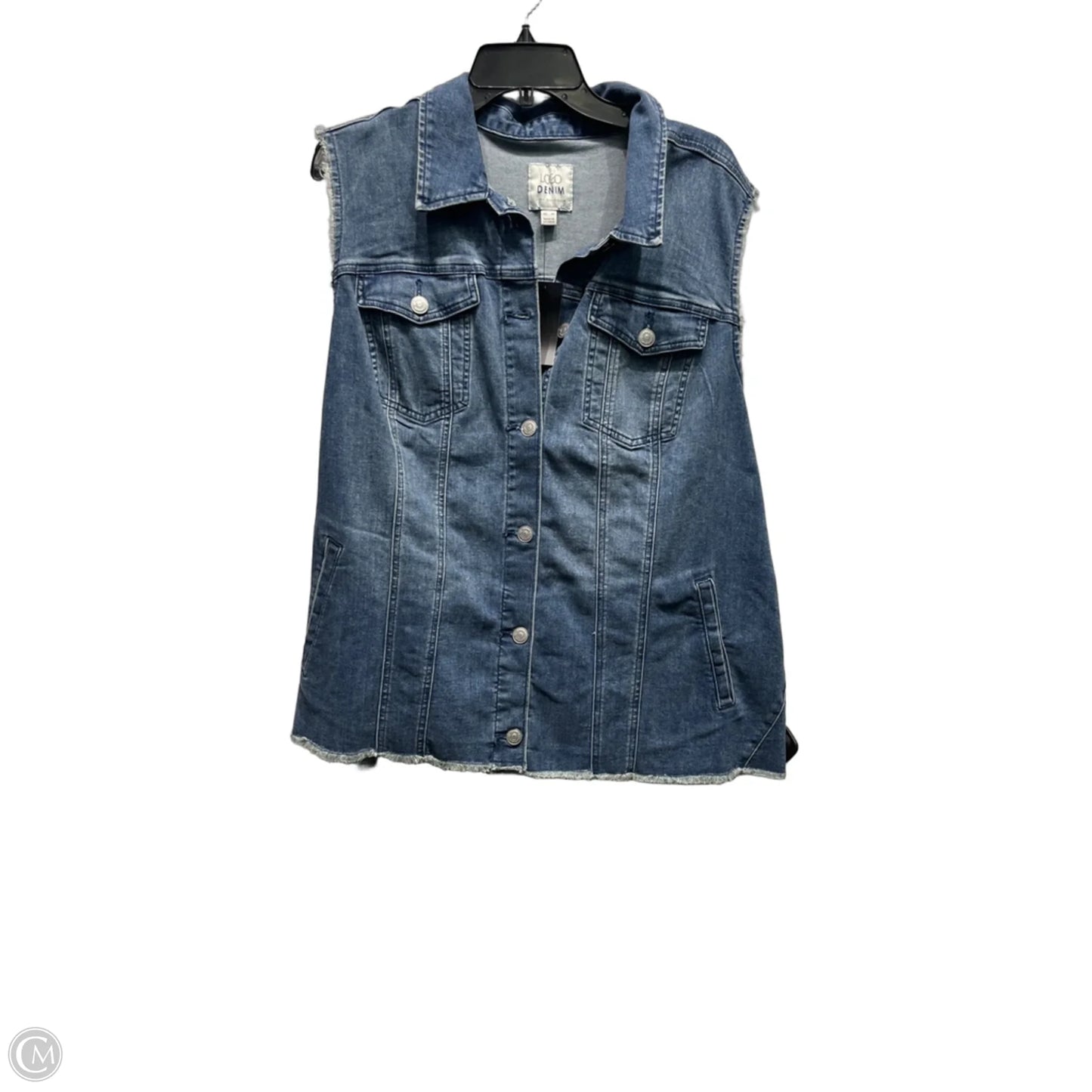 Vest Other By Logo In Blue Denim, Size: 1x