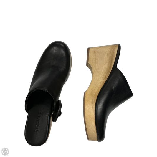 Sandals Heels Wedge By Everlane In Black, Size: 9.5
