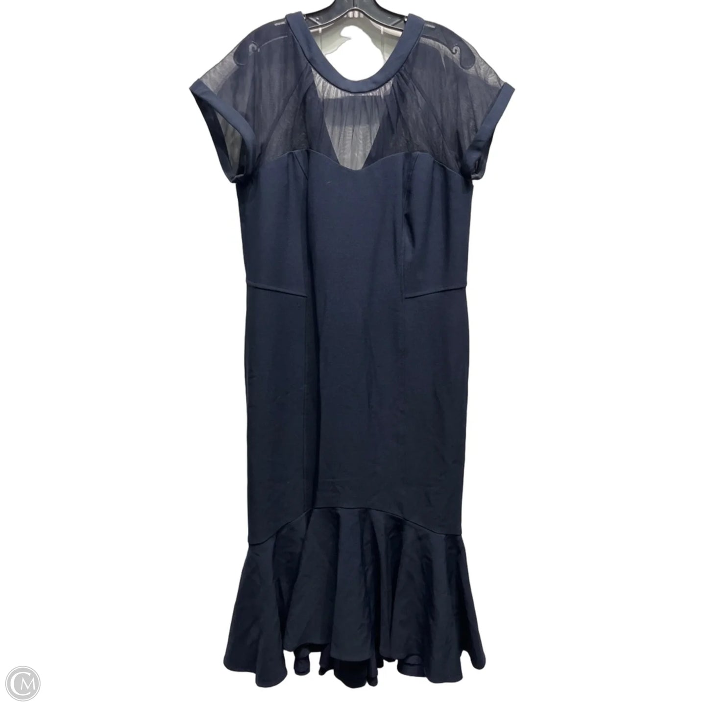 Dress Party Midi By Maggy London In Navy, Size: 14