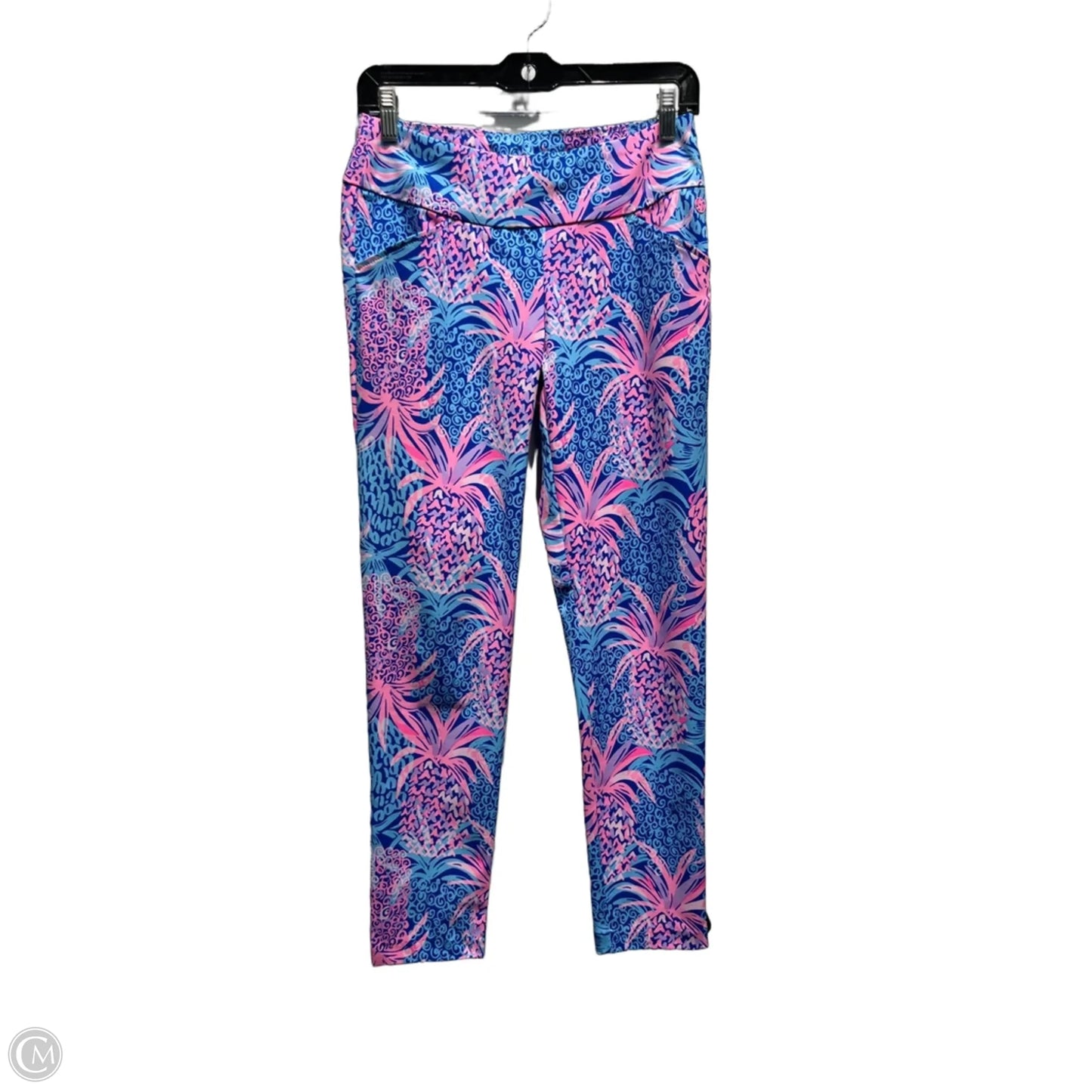 Pants Designer By Lilly Pulitzer In Blue & Pink, Size: 4