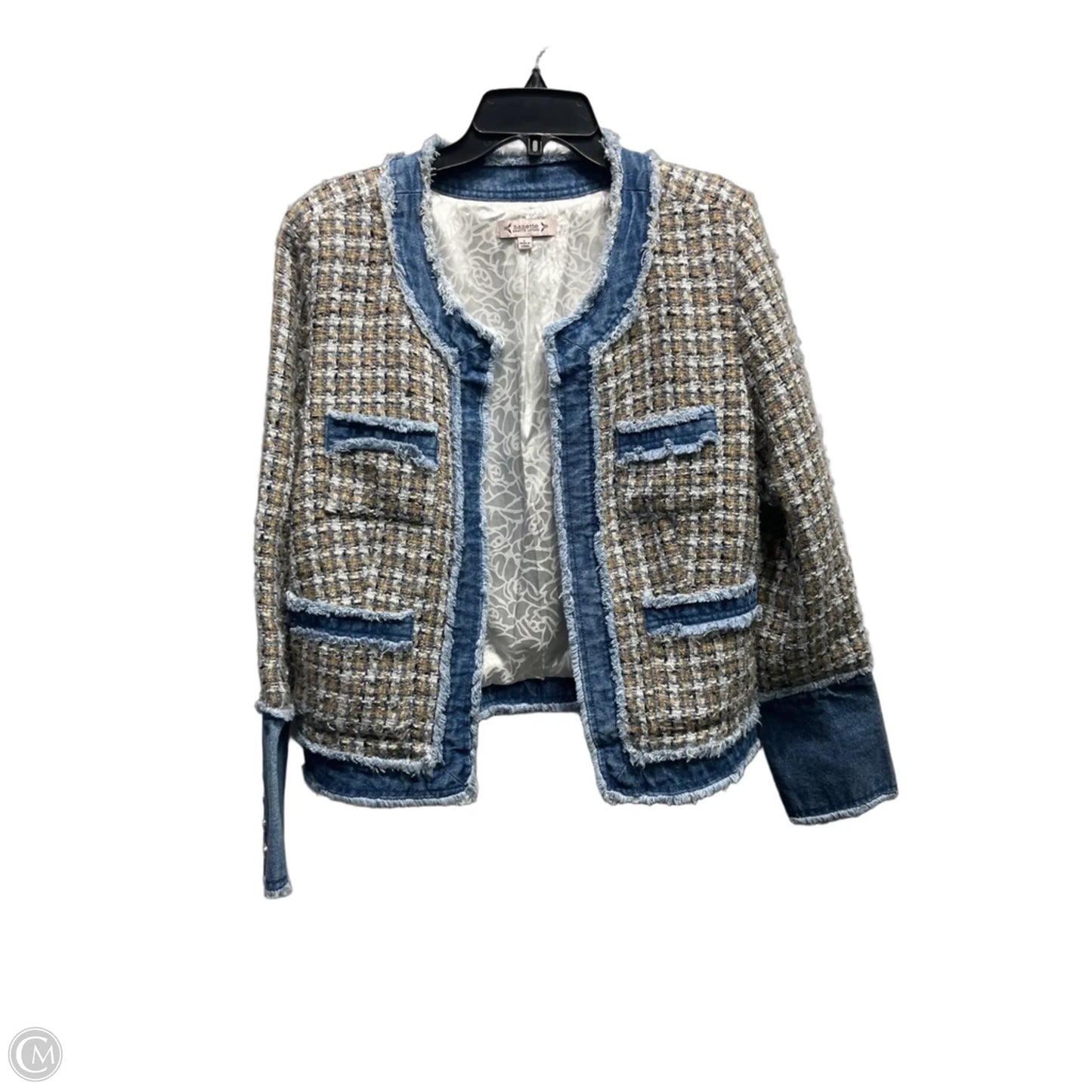 Blazer By Nanette By Nanette Lepore In Blue & Tan, Size: L