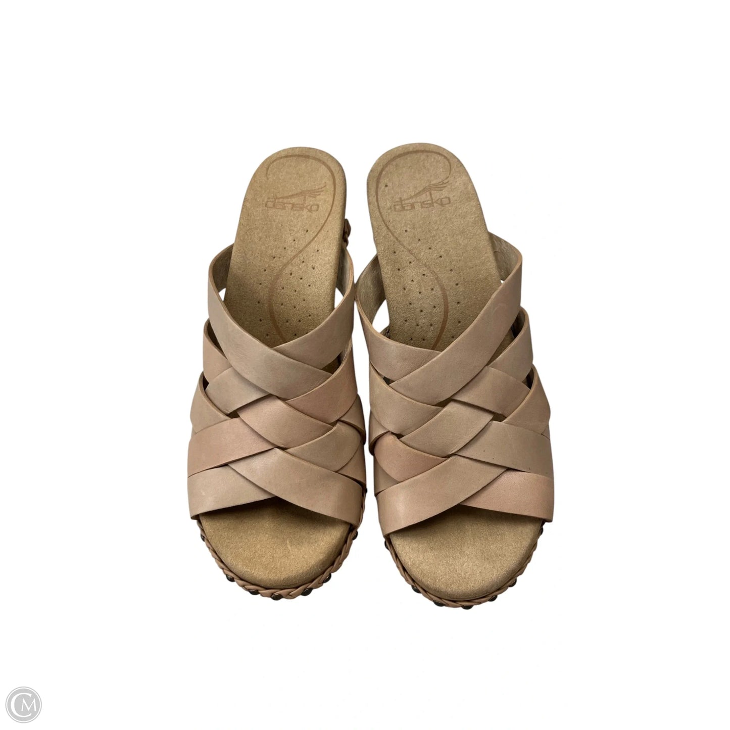Sandals Heels Block By Dansko In Tan, Size: 8