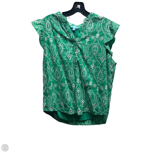 Top Short Sleeve By Draper James In Green, Size: Xl