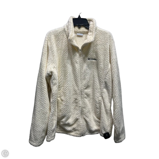 Jacket Fleece By Columbia In Cream, Size: 1x