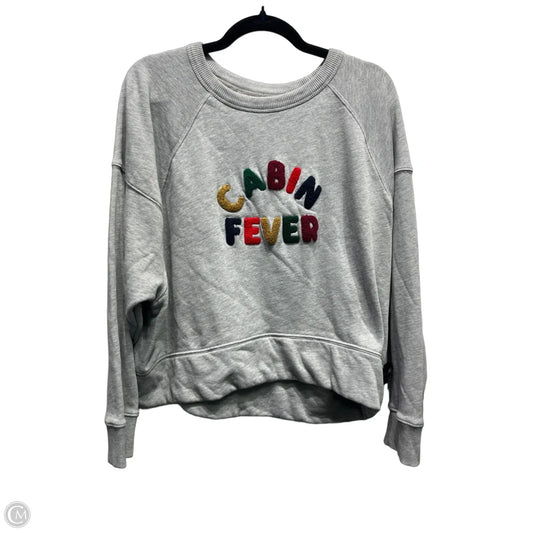 Sweatshirt Crewneck By Lou And Grey In Grey, Size: M