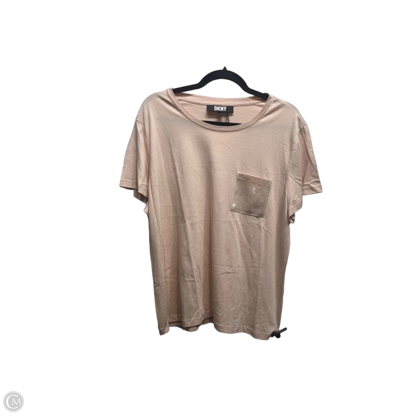 Top Short Sleeve By Dkny In Pink, Size: Xl