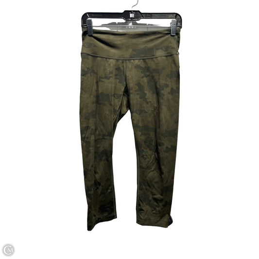 Athletic Capris By Lululemon In Camouflage Print, Size: 6