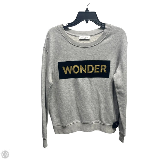 Sweatshirt Designer By Sandro In Grey, Size: S