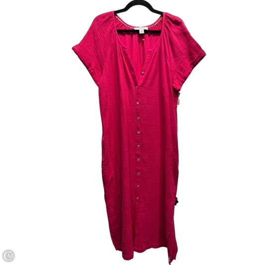 Dress Casual Maxi By Tommy Bahama In Pink, Size: L