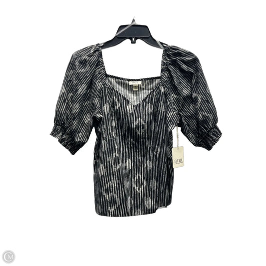 Top Short Sleeve By Ana In Black, Size: Xs