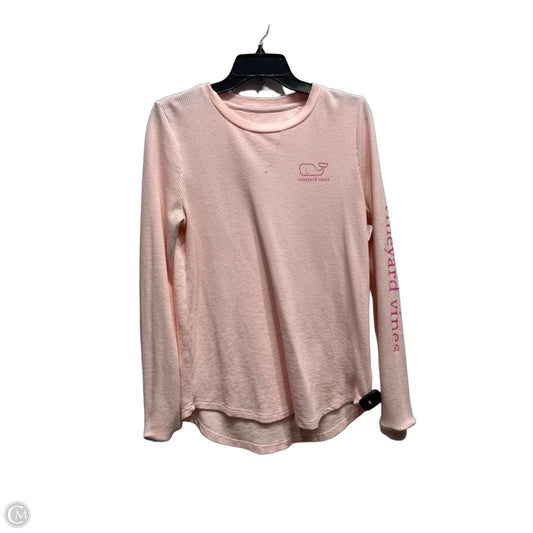 Top Long Sleeve By Vineyard Vines In Pink, Size: M