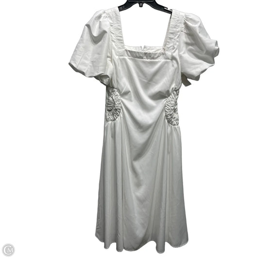 Dress Casual Midi By TRULY 4 YOU In White, Size: L