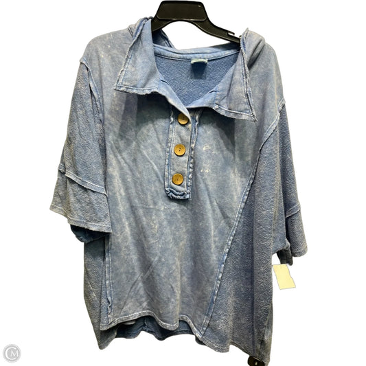 Top Short Sleeve By Clothes Mentor In Blue, Size: L