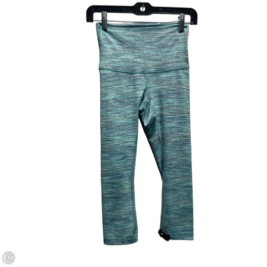 Athletic Leggings By Lululemon In Blue & Green, Size: 4