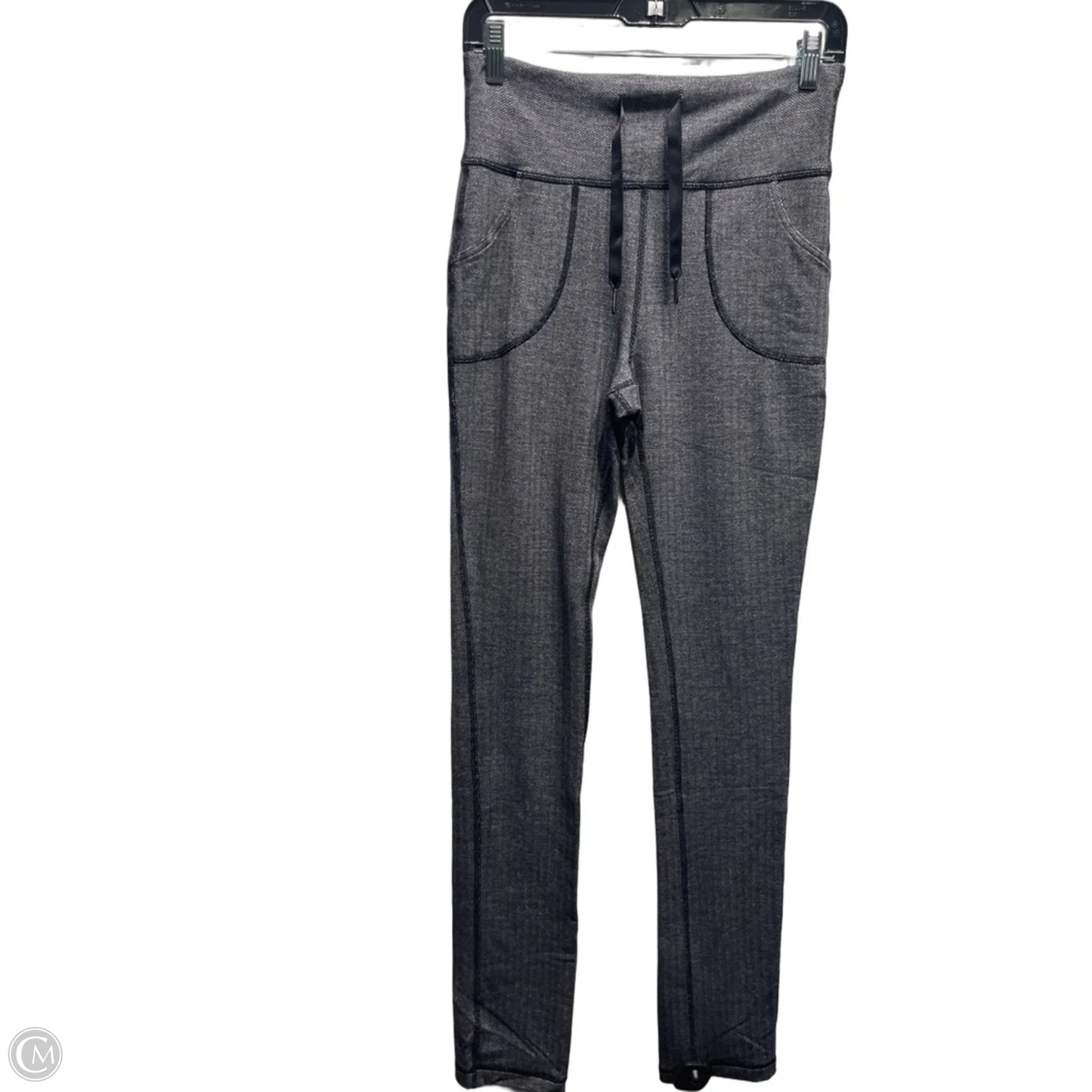 Athletic Leggings By Lululemon In Grey & White, Size: S