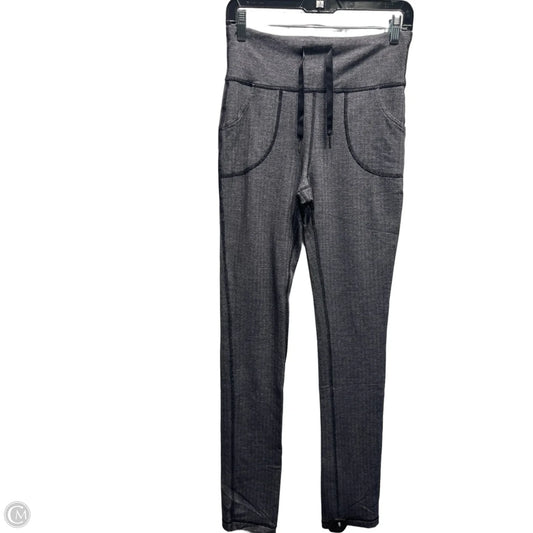 Athletic Leggings By Lululemon In Grey & White, Size: S