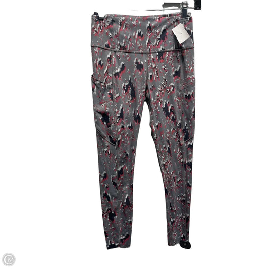 Athletic Leggings By Lululemon In Grey & Red, Size: 6