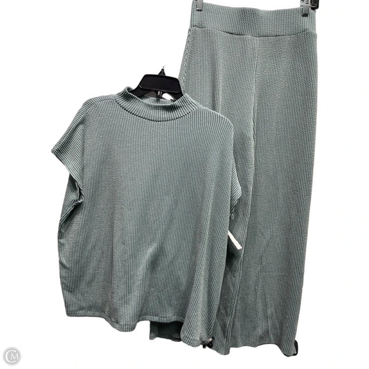 Pants Set 2pc By Zenana In Green, Size: S