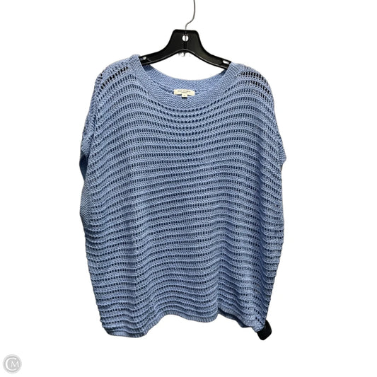 Sweater Short Sleeve By Max Studio In Blue, Size: M