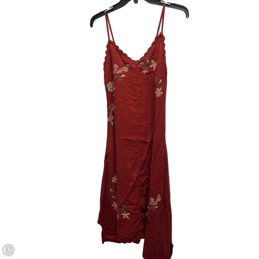 Dress Casual Midi By Universal Thread In Red, Size: Xs