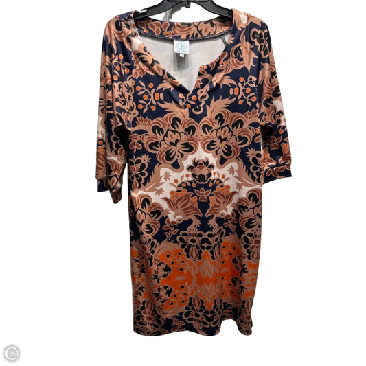 Dress Casual Short By Tracy Negoshian In Blue & Brown, Size: S