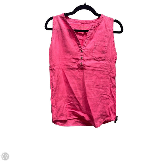 Top Sleeveless Designer By Lilly Pulitzer In Pink, Size: Xs