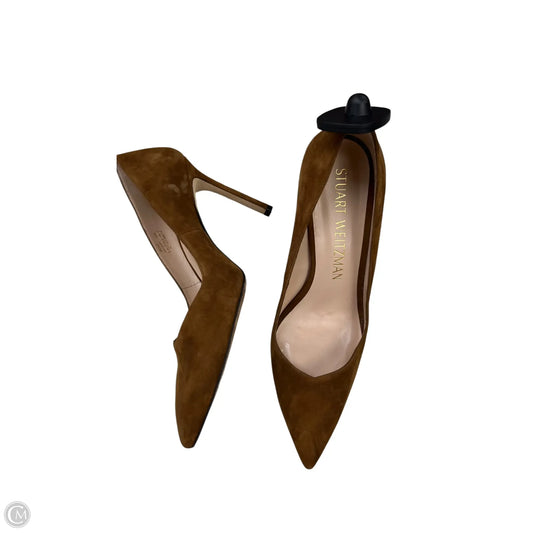 Shoes Heels Stiletto By Stuart Weitzman In Brown, Size: 10