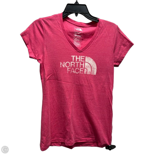 Athletic Top Short Sleeve By The North Face In Pink, Size: S
