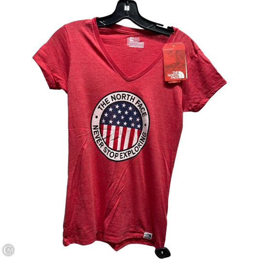 Athletic Top Short Sleeve By The North Face In Red, Size: Xs