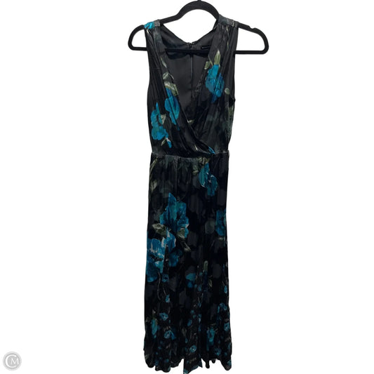 Dress Party Long By White House Black Market In Black & Blue, Size: Xs