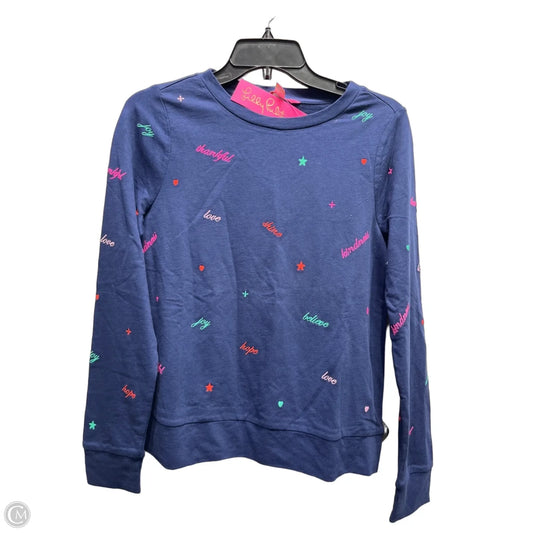 Top Long Sleeve Designer By Lilly Pulitzer In Navy, Size: Xs