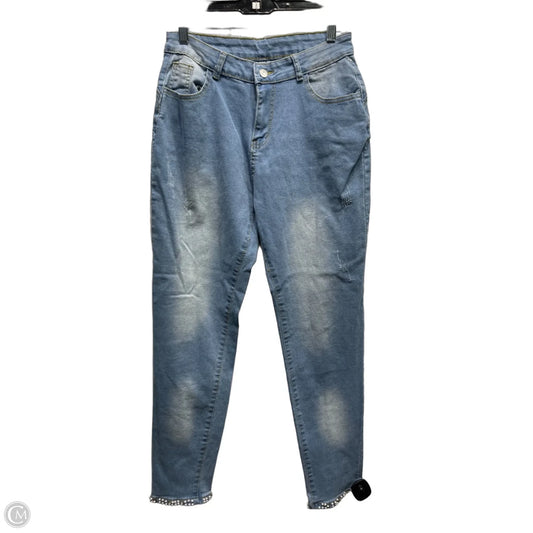 Jeans Wide Leg By Clothes Mentor In Blue & Orange, Size: M