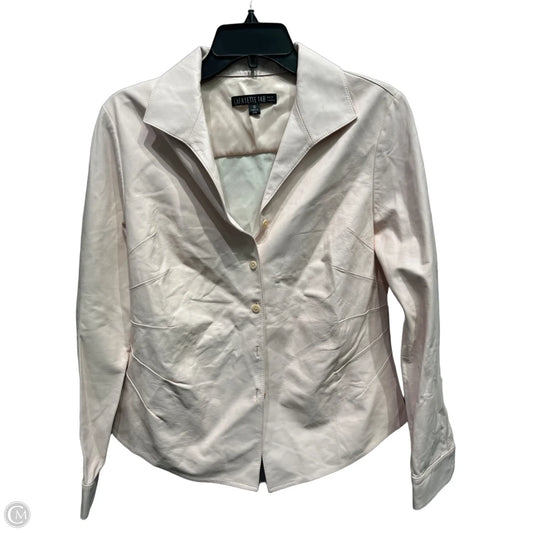 Top Long Sleeve Designer By Lafayette 148 In Pink, Size: 10
