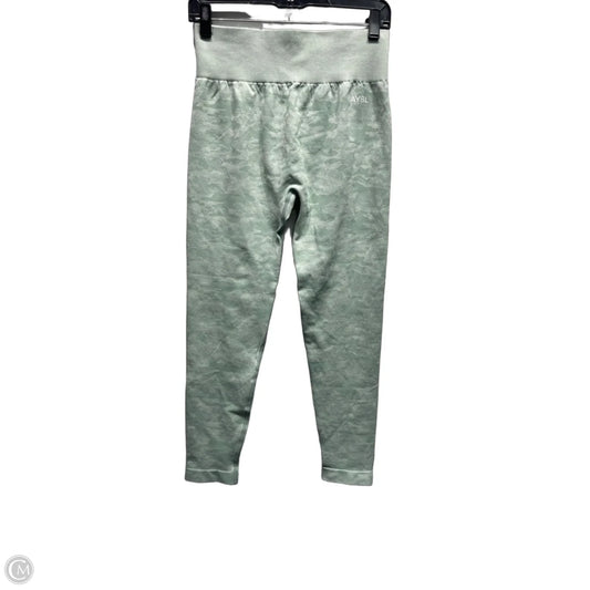 Athletic Leggings By Aybl In Green, Size: Xl