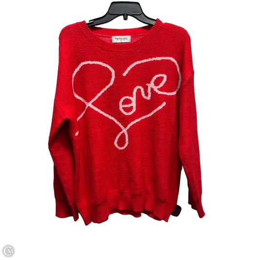 Sweater By Impressions In Red, Size: S
