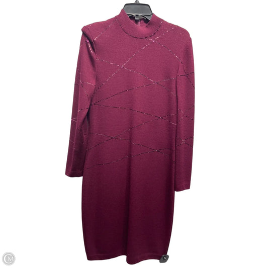 Dress Luxury Designer By St John Collection In Maroon, Size: 6