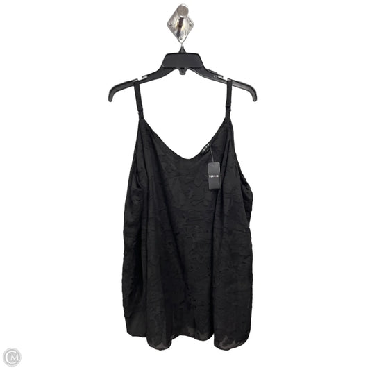 Top Sleeveless By Torrid In Black, Size: 4x