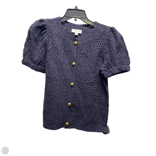 Sweater Cardigan By Free Assembly In Navy, Size: Xs